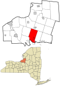 Oswego County New York incorporated and unincorporated areas Hastings highlighted